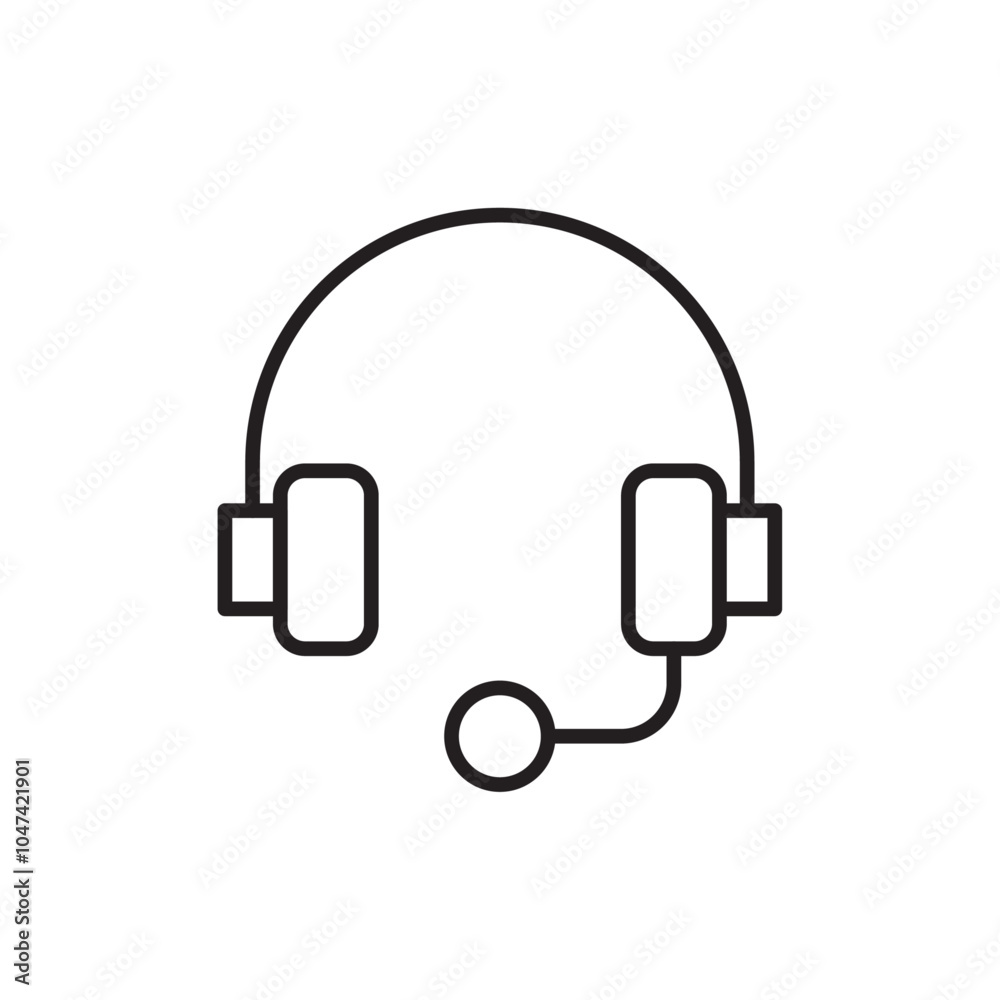 Headphones icon logo set vector Headphones icon logo set vector