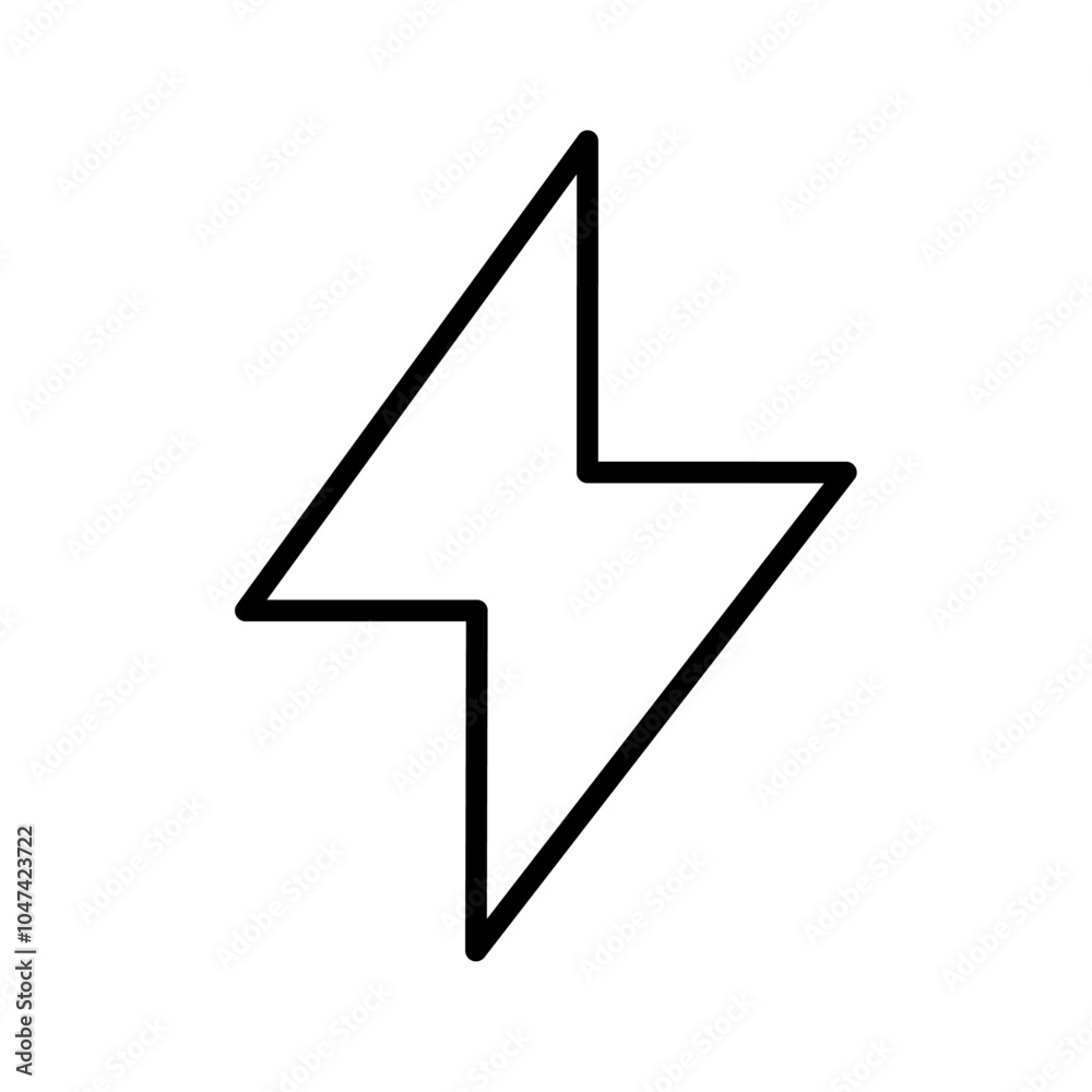 Lightning bolt icon logo set vector Lightning bolt icon logo set vector