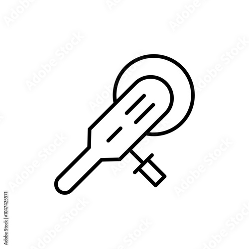 Polisher icon logo set vector