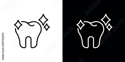 tooth thin line icon. dentist icon, vector illustration
