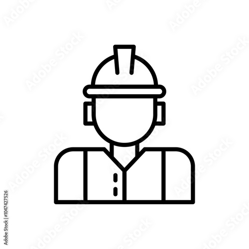 Worker icon logo set vector