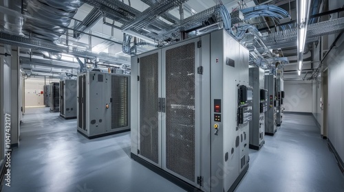Modern Cloud Data Center with Efficient Cooling and Lighting