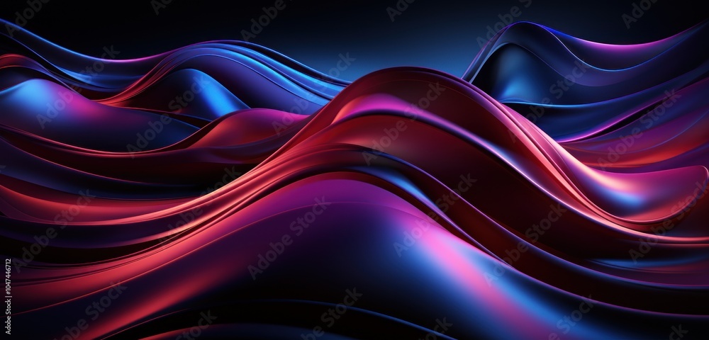 Abstract waves in vibrant colors create a dynamic, fluid visual experience. Abstract waves in vibrant colors create a dynamic, fluid visual experience.