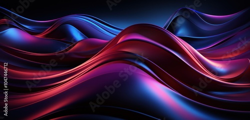 Abstract waves in vibrant colors create a dynamic, fluid visual experience.