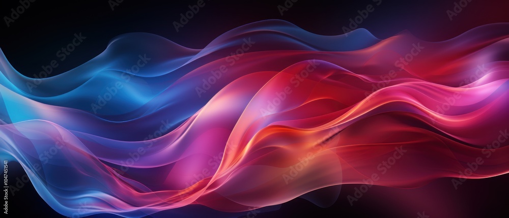 Abstract waves of vibrant colors flowing in a smooth, dynamic composition. Abstract waves of vibrant colors flowing in a smooth, dynamic composition.