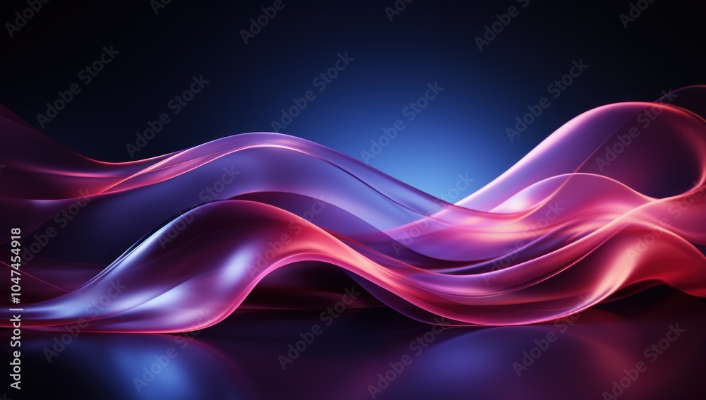 Abstract waves of light in vibrant colors create a dynamic visual effect. Abstract waves of light in vibrant colors create a dynamic visual effect.