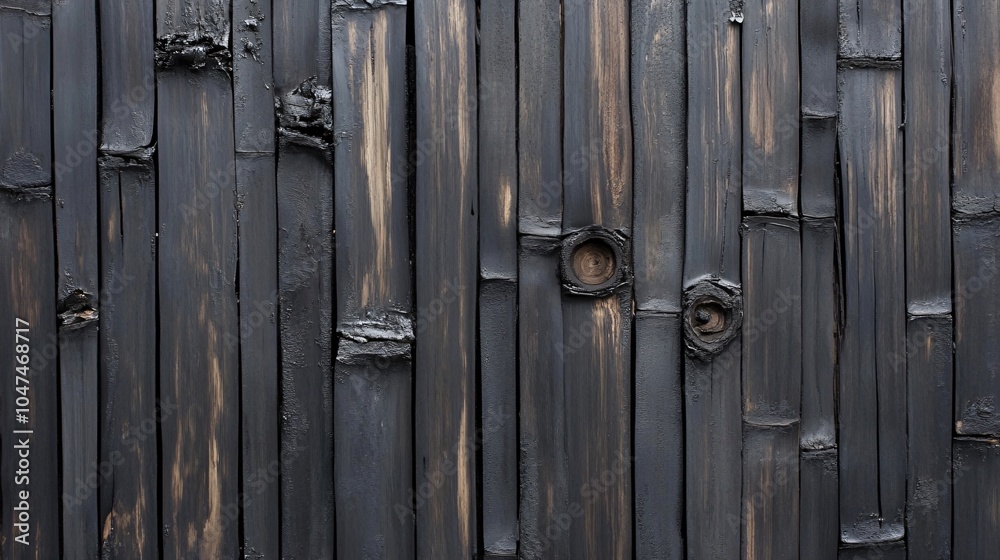 Black Bamboo Wall Texture Black Bamboo Wall Texture