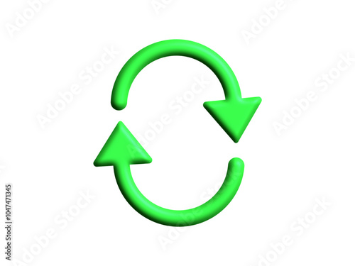 Free Download Arrows looping in circle. Green refresh icon isolated on white background. Rotation arrows in a circle sign. Reload symbol. Vector illustration - GFXLoad