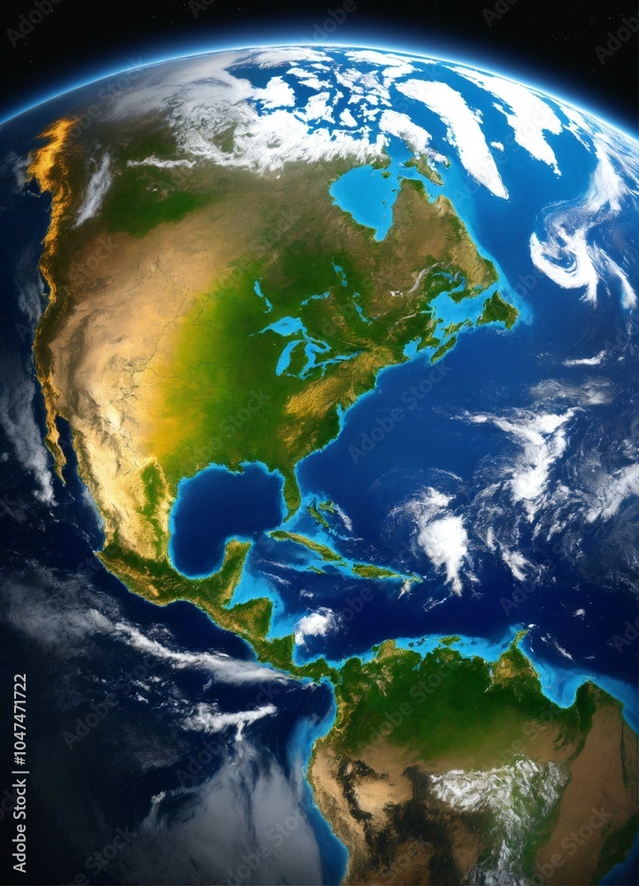 Fototapeta premium View of planet earth from space