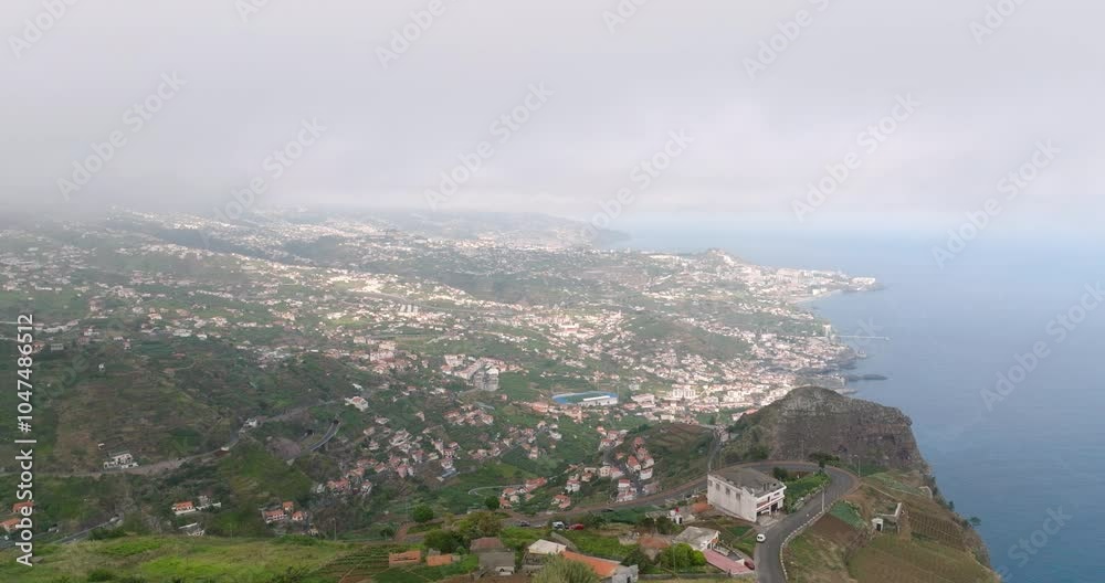 Stunning Aerial Shots Of Funchal, The Capital City Of Madeira, Portugal Stunning Aerial Shots Of Funchal, The Capital City Of Madeira, Portugal
