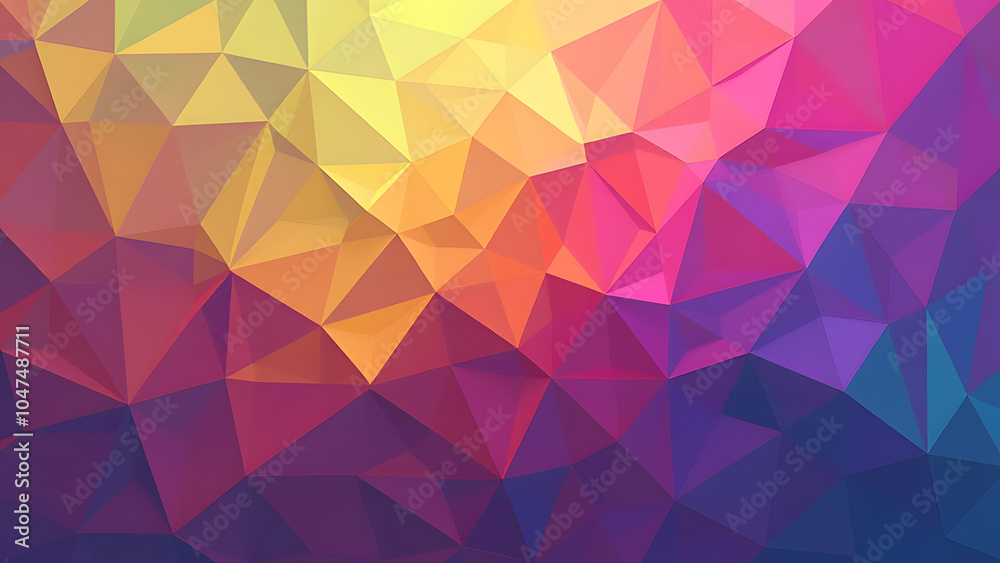 colorful polygonal mosaic texture background, generative ai colorful polygonal mosaic texture background, generative ai