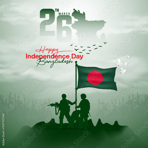Independence Day of Bangladesh or 26 March social media post free