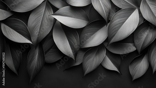 Black and White Leaves