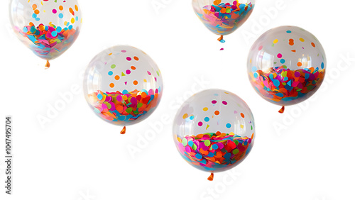 balloons isolated on white