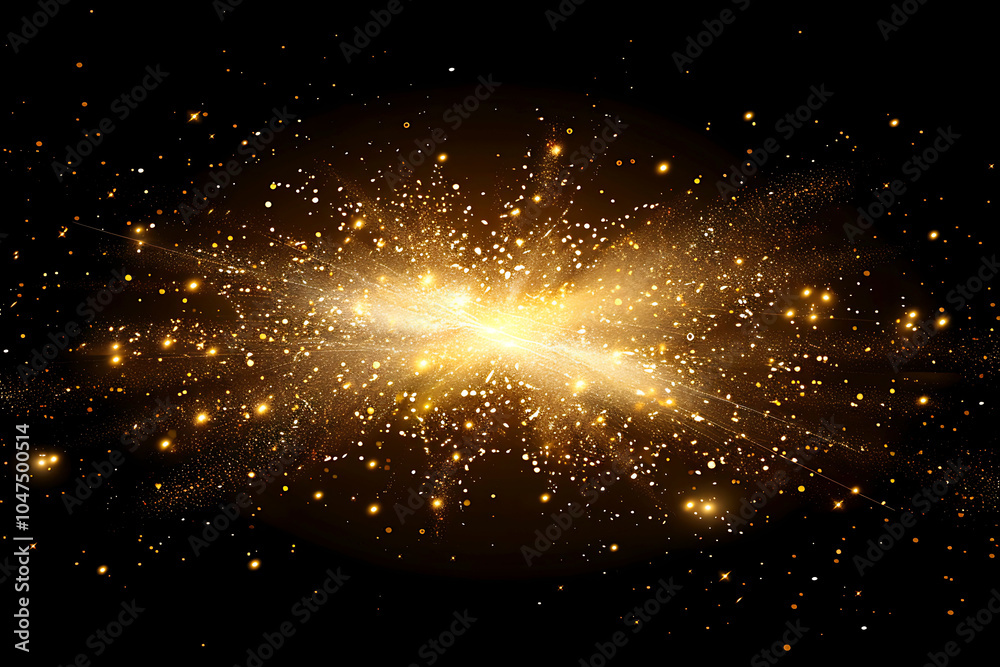 Fototapeta premium Colorful fireworks on a black background by AI generative