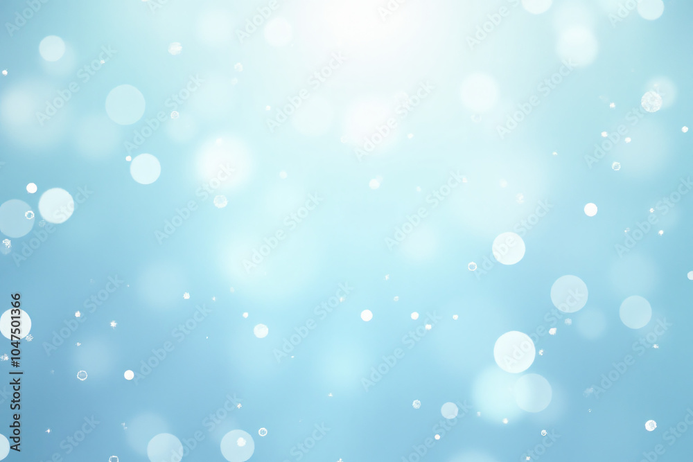 Obraz premium shiny background sparkles glitter confetti soft pale blue hue