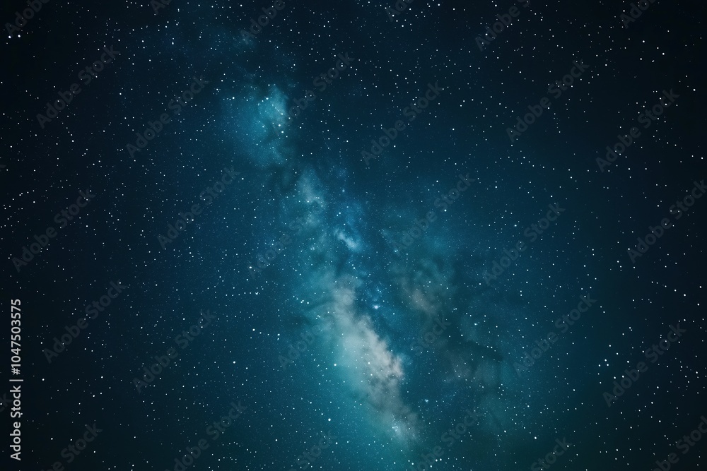 Fototapeta premium The sky is filled with stars and the Milky Way