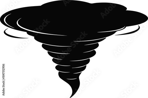 Tornado Silhouette Vector