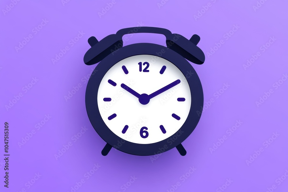 An alarm clock on a purple background - Backgrounds An alarm clock on a purple background - Backgrounds