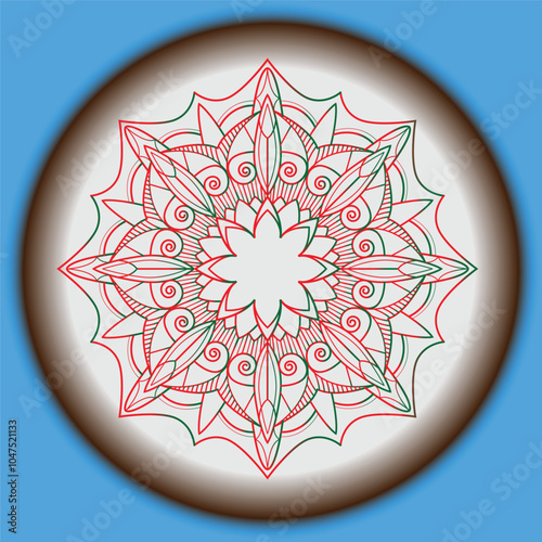 mandala ornament vector icon logo design
