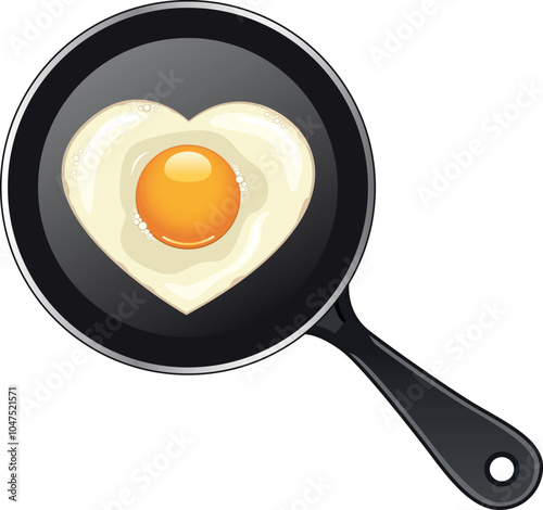 Heart shaped eggs