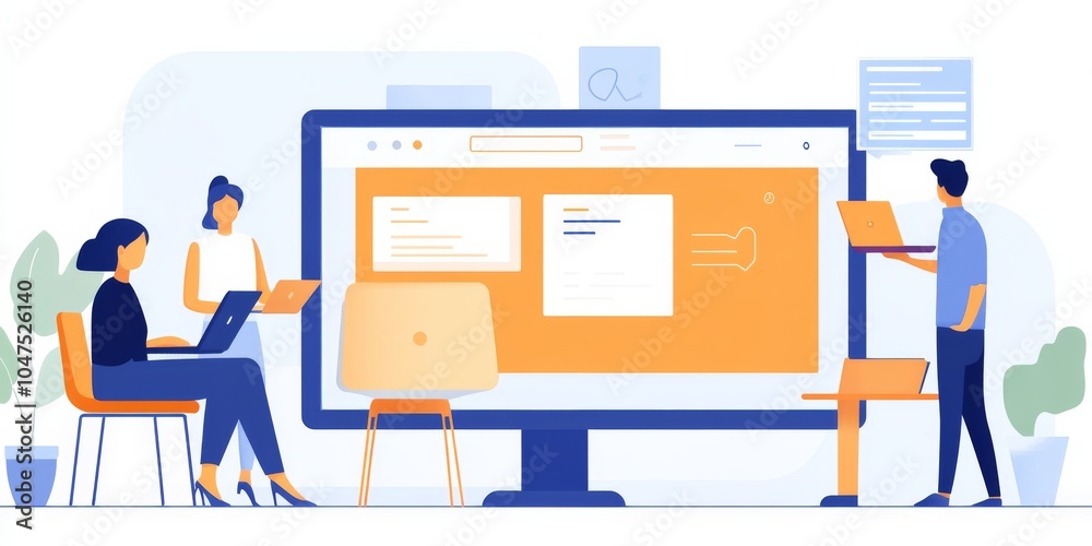 A marketer uses a tablet to study online marketing strategies. They look at how to reach people through websites, social media, and online ads. A marketer uses a tablet to study online marketing strategies. They look at how to reach people through websites, social media, and online ads.