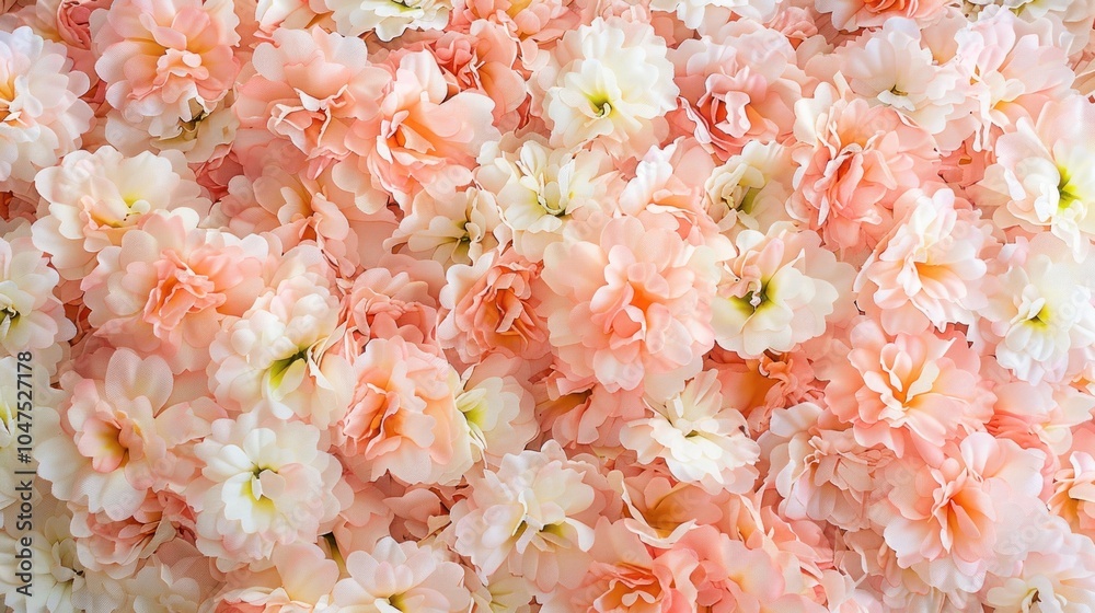 Summer Blooms: Closeup of Pink Peony Roses for Floral Design