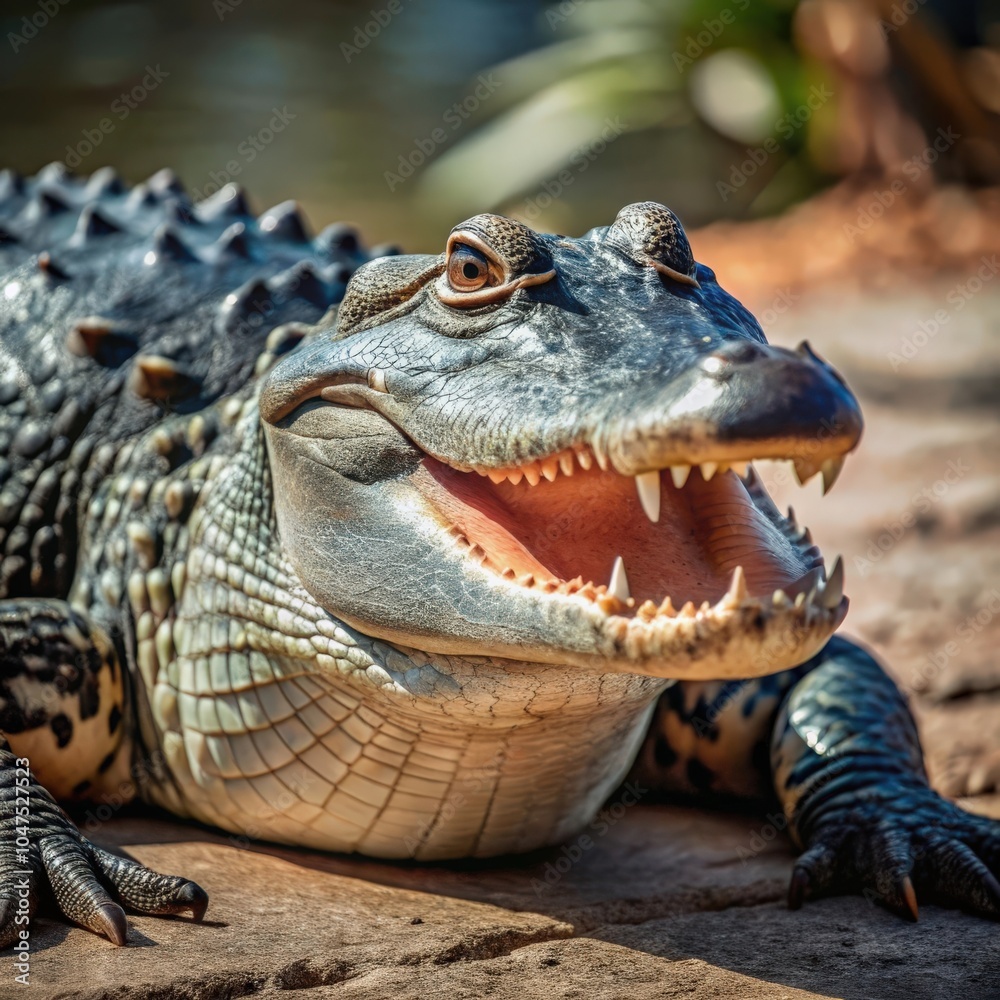 Obraz premium an alligator animal natural background