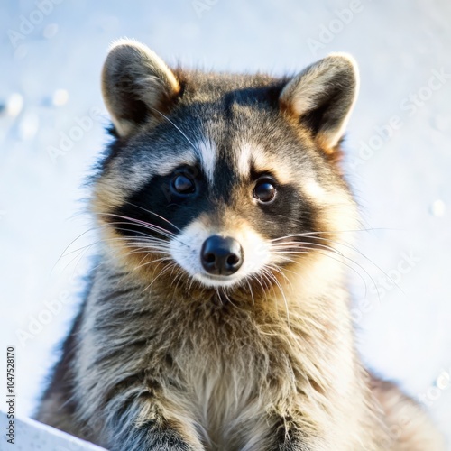 a raccoon animal natural background