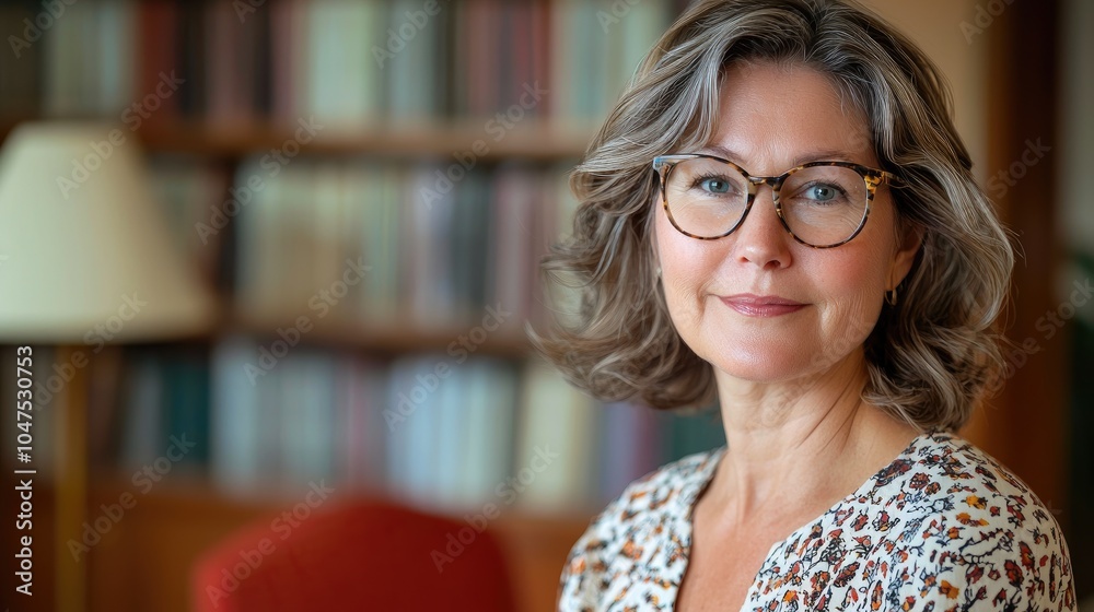 Elegant Female Scholar in a Literary Environment Elegant Female Scholar in a Literary Environment
