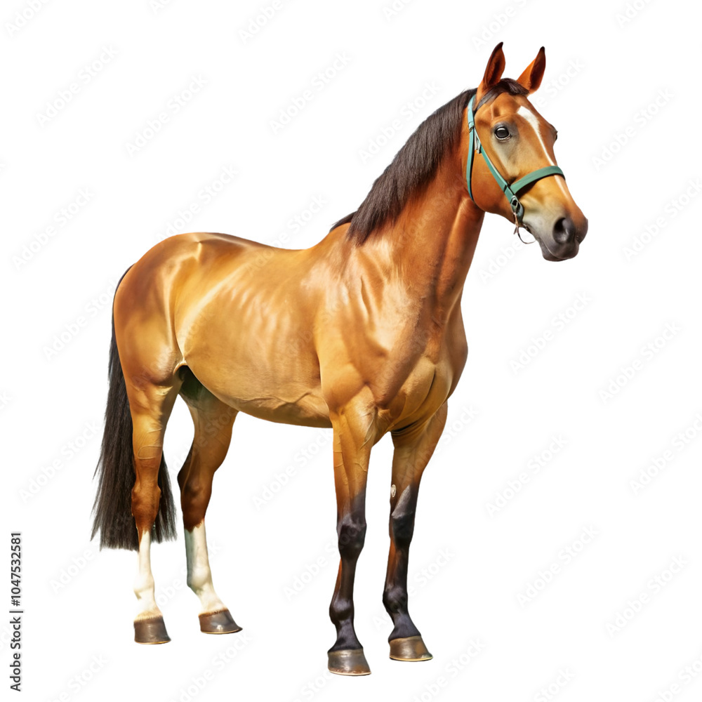 Fototapeta premium horse isolated on white background, png.