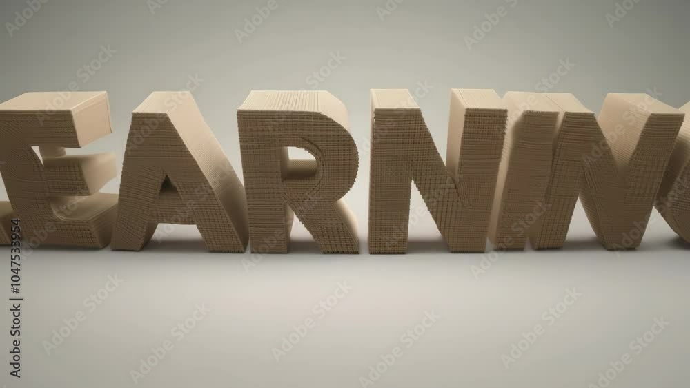 The word learning is written in a wooden font. The letters are made out of wood, giving the word a rustic and natural feel. The font is large and bold The word learning is written in a wooden font. The letters are made out of wood, giving the word a rustic and natural feel. The font is large and bold