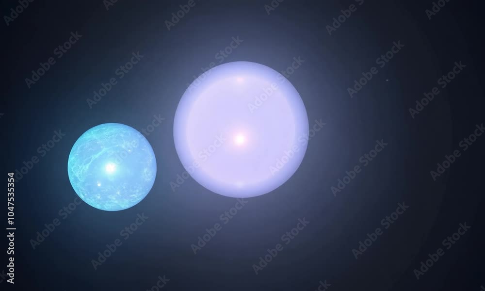 Abstract Floating Light Orbs in Dark Space Abstract Floating Light Orbs in Dark Space