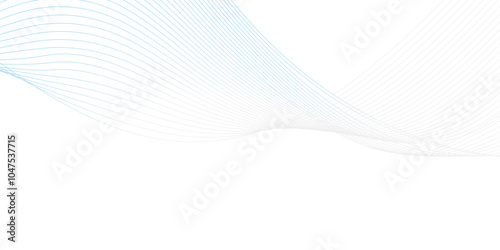 Abstract vector background with blue wavy lines. Blue wave background. Blue lines vector illustration. Curved wave. Abstract wave element for design.