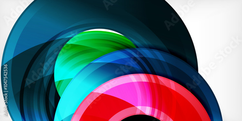 Circles, round elements, ring shapes premium background. Vector Illustration For Wallpaper, Banner, Background, Card, Book Illustration, landing page