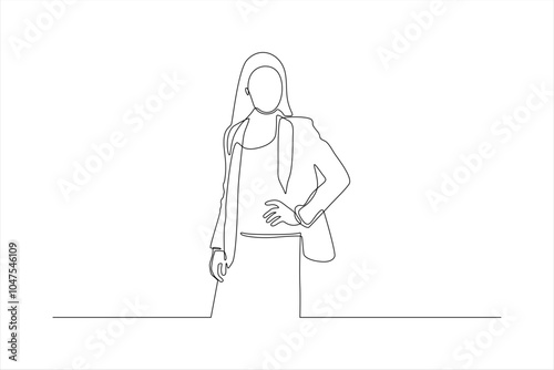 A minimalistic line drawing of a person in a suit, conveying professionalism and confidence.