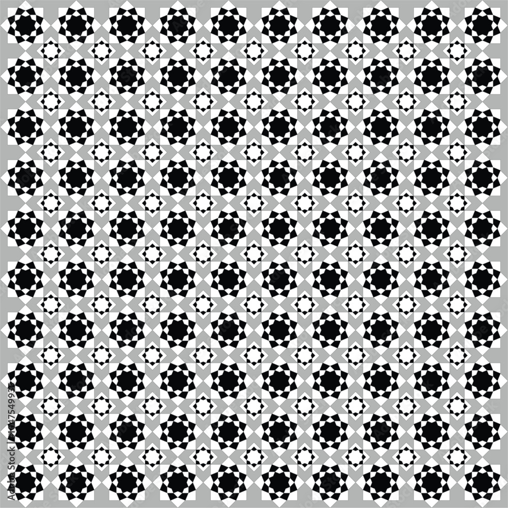 Black Seamless Oriental Pattern Black Seamless Oriental Pattern