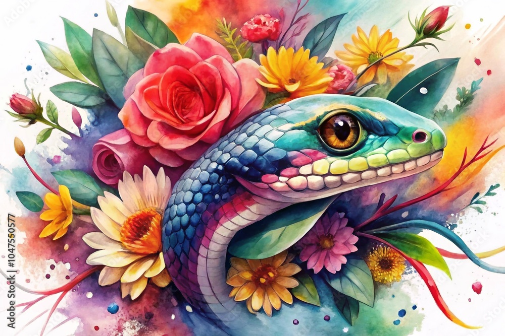 snake-head-in-the-watercolor snake-head-in-the-watercolor
