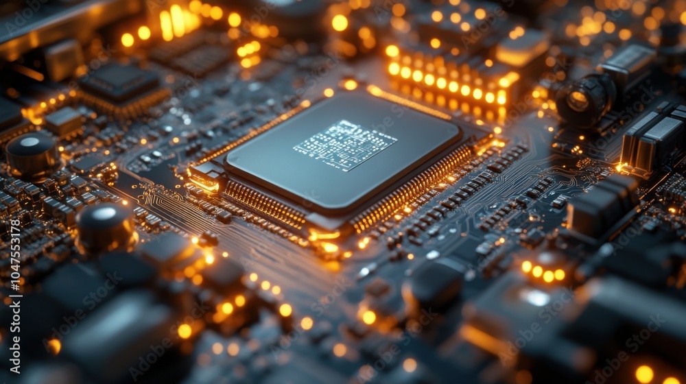 Close-Up of Semiconductor Manufacturing Process Showcasing Advanced Precision Techniques for High-Tech Applications Close-Up of Semiconductor Manufacturing Process Showcasing Advanced Precision Techniques for High-Tech Applications