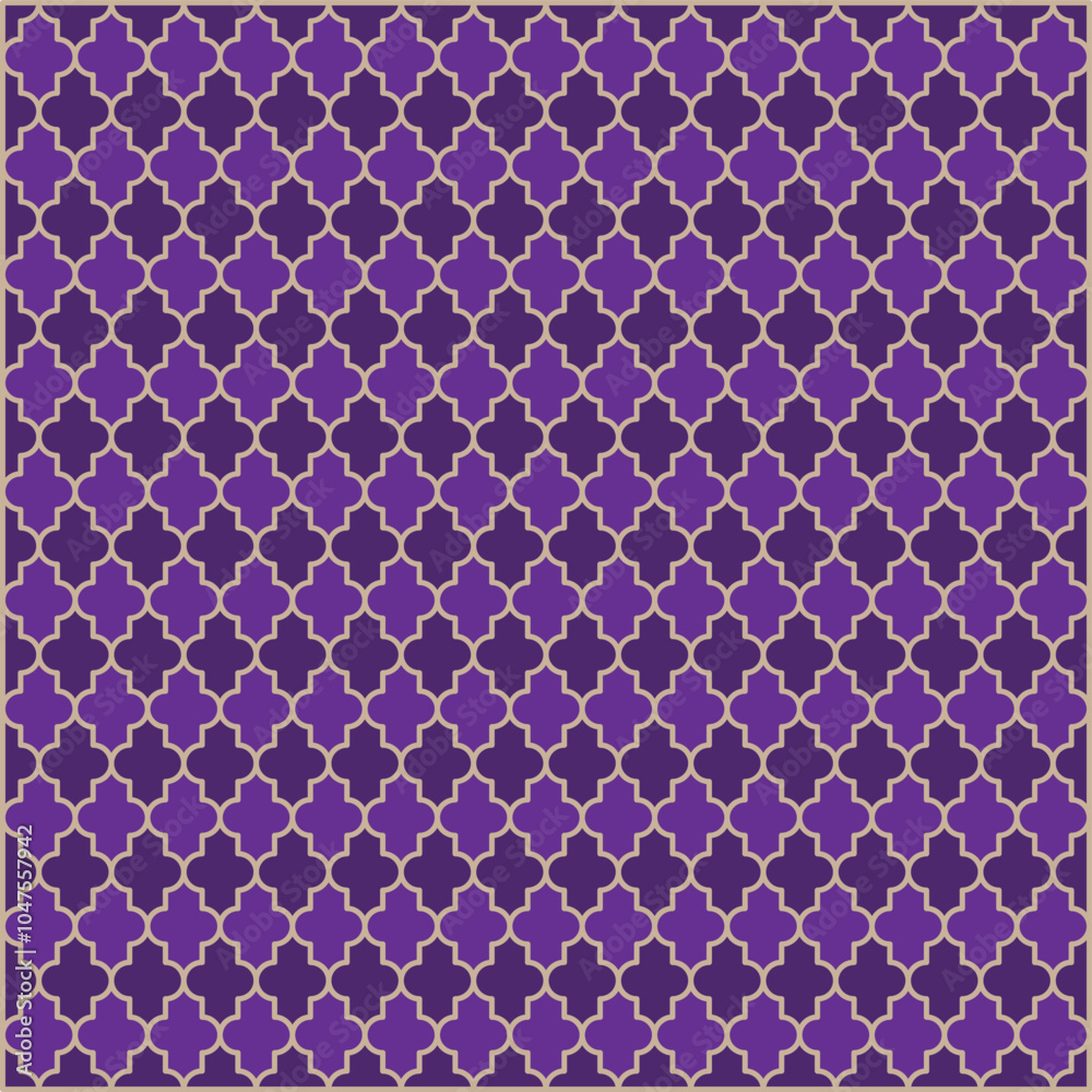Fototapeta premium Violet Seamless oriental Pattern