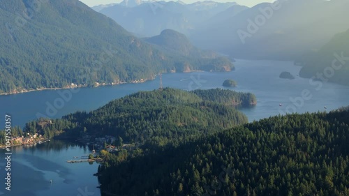 Wallpaper Mural Aerial view from Burnaby Mountain Park of Deep Cove Bay Torontodigital.ca