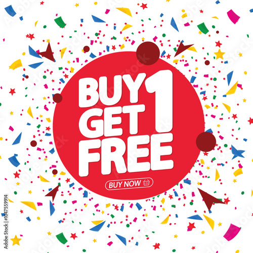 buy one get on free banner
