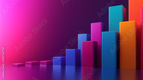 Bright Minimalist 3D Rising Bar Chart Design Free Download Bright Minimalist 3D Rising Bar Chart Design - GFXLoad