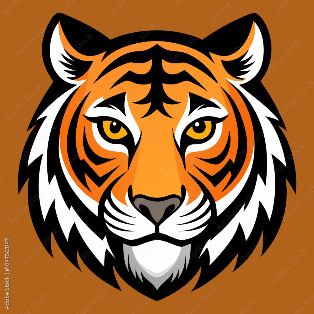 Obraz premium tiger head vector