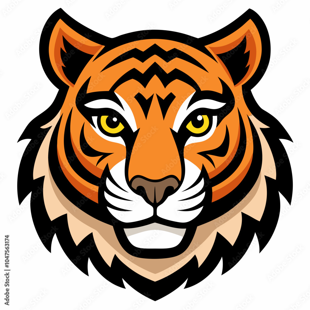 Obraz premium tiger head vector