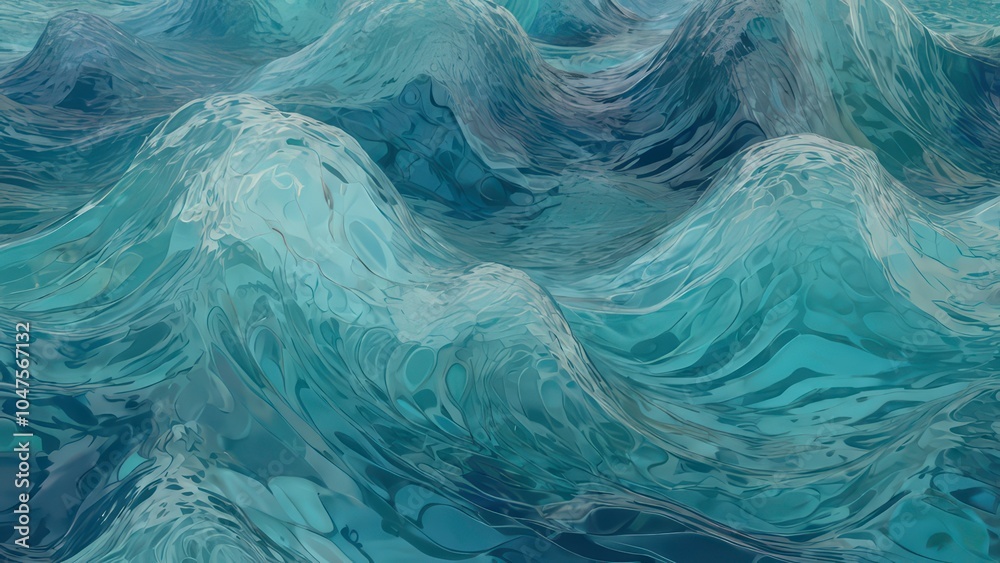 Soft Light Reflecting on the Serene Ocean Waves Soft Light Reflecting on the Serene Ocean Waves