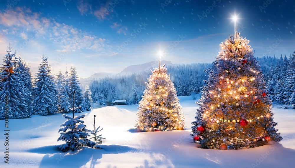 Holiday scenery rendered in 3D computer graphics with festive Christmas decorations. _1(460) Holiday scenery rendered in 3D computer graphics with festive Christmas decorations. _1(460)