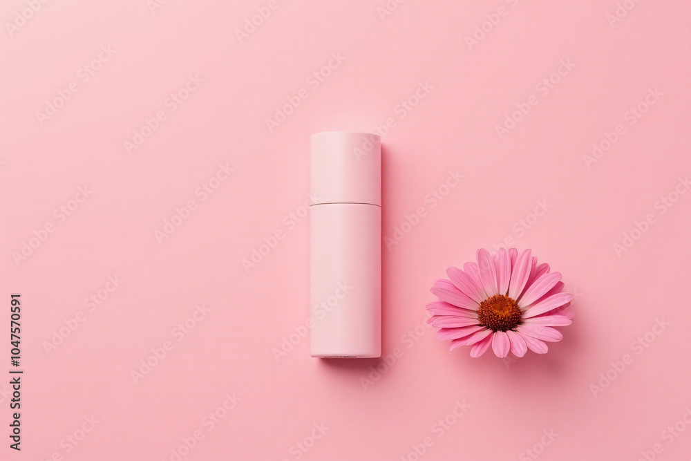 pink background solid deodorant stunning custom flower top view composition pink background solid deodorant stunning custom flower top view composition