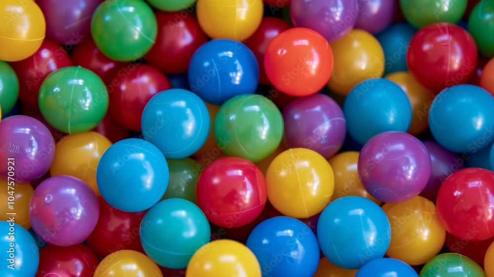 Colorful plastic balls in shades of red, blue, green, yellow, orange, and purple create a vibrant, cheerful background, perfect for joyful designs Colorful plastic balls in shades of red, blue, green, yellow, orange, and purple create a vibrant, cheerful background, perfect for joyful designs