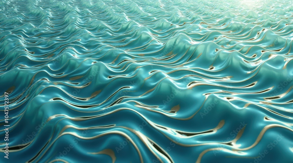 A seamless wave pattern background featuring undulating lines in shades of turquoise and gold, creating an elegant and fluid design. A seamless wave pattern background featuring undulating lines in shades of turquoise and gold, creating an elegant and fluid design.